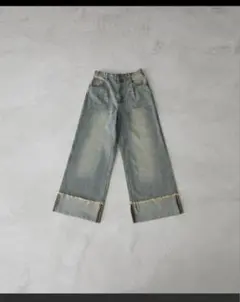 CLELヴィンテージデザイン ロールアップデニムパンツ s