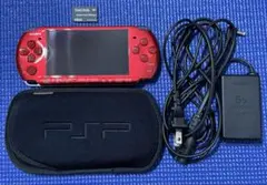 SONY PSP-3000 レッド（充電器、ケース付き）