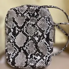 蛇柄の斜めがけバック