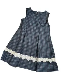 120cm ギンガムチェック ワンピース
