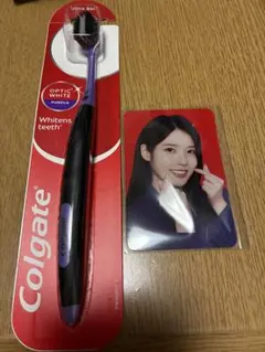 IUトレカ Colgate OPTIC WHITE PURPLE 歯ブラシセット