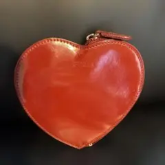 FURLA ハート型 コインケース レッド