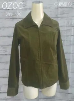 新品♡OZOC♡ストレッチコーデュロイ フルジップジャケット アウター