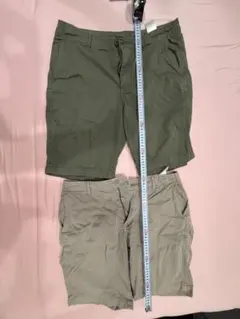 UNIQLO ショートパンツ 2枚セット オリーブ ベージュ