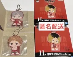 ハイキュー!! 灰羽リエーフ 夜久衛輔 一番くじ H賞 音駒アクリルチャーム