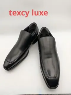 【美品】★texcyluxe★牛革 ★ビジネスシューズ★26.5cm★黒のサムネイル