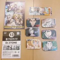 【セット】ドクターストーン　缶バッジ　非売品ポストカード　ブロマイドセット