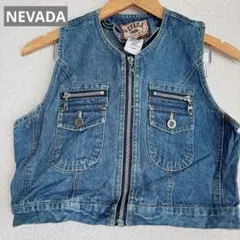 海外古着【NEVADA 】デニム ジップアップベスト 12 カジュアル