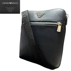 【美品・保存袋付き】エンポリオアルマーニ ショルダーバッグ サコッシュ レザー