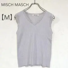 ミッシュマッシュ/リブニット/ノースリーブ/M/グレー/ビジュー/きれいめ春夏のサムネイル