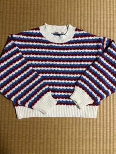 ems. ストライプ柄 ニットセーター Fサイズ
