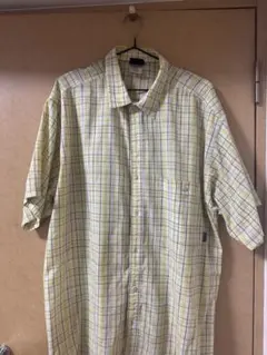 patagonia 半袖チェックシャツ