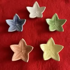 陶器製　箸置き　紅葉　5個セット　可愛いのサムネイル