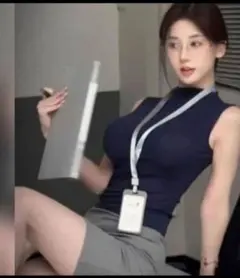 教師用コスプレ衣装 ネイビー ボディコンスカート