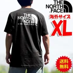 ノースフェイス バックプリント Tシャツ 半袖 黒 海外XL 日本3L相当