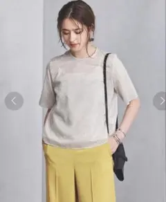UNITED ARROWS UBCS ドット クルーネック ブラウスのサムネイル