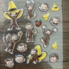 おさるのジョージ プチドロップステッカー おすそ分け 正規品