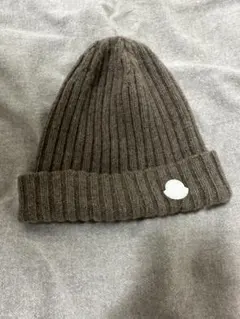 明日までお値下げ　MONCLER ニット帽 ブラウン