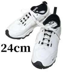 美品！NIKE TC7900 MIX スニーカー ホワイト/ブラック - メルカリ