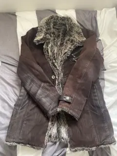 【最終値下げ】ダークブラウン モッズコート ファー付き