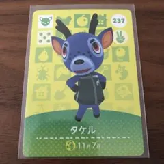 どうぶつの森　amiiboカード　タケル