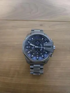 DIESEL 時計 ブルー/シルバー