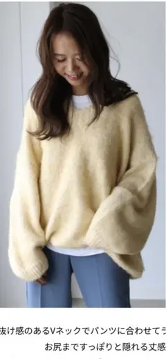 キャナルジーン　　via j ニット　イエローのサムネイル