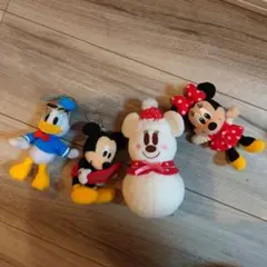 Disney ディズニー ミニーマウス ミッキー　ドナルド　マスコット　4点