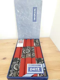 ★東京西川 もめん工房「菊唐草」座布団カバー(55x59cm)x５枚組★未使用品