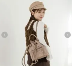 【新品】tal.by yumi 3wayリュック ダークベージュのサムネイル