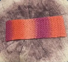 オレンジピンクグラデーションヘアバンド