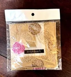 イヴ・サンローランハンカチ　薔薇ベージュ 日本製