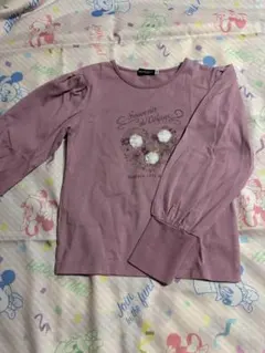 BeBe 長袖カットソー　くすみピンク　130cm