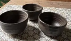 益子焼　陶器 飯・汁椀　3点のサムネイル