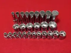 ブルーポイント 3/8 ラチェットレンチ ソケット 工具セット スナップ