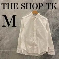 【美品】THE SHOP TK ワイシャツ M メンズ ホワイト 白 フォーマル