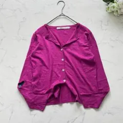 49AV.junko shimada カーディガン(F)ピンク ハート 花 蝶のサムネイル