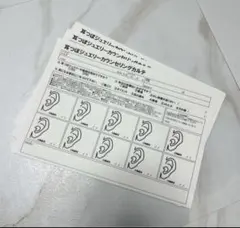 耳ツボジュエリーカルテ　10枚 即購入ok