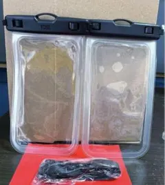 2枚セットYOSH スマホ防水ケース IPX8認定海お風呂用 7.0インチ対応