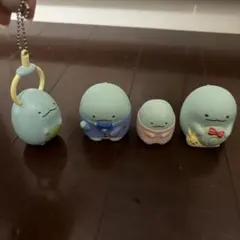 すみっコぐらし マスコット　ソフビ　キーホルダー 4個セット