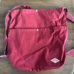 最終　美品　ダントン　ショルダーバッグ　リュック　2WAY キャンバス地 レッド