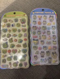 最終値下げ！たまごっち コットンパフィシール まめっち くちぱっち