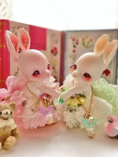 お砂糖菓子色の金平糖みたいなワンピース(あまいピンク)※尻尾は磁石で着脱出来ますのサムネイル