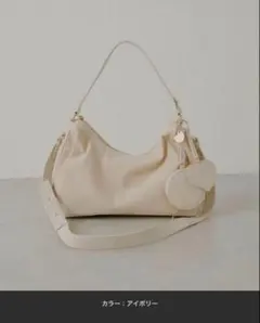 Chico ポーチチャーム付きスエードコンビボストンバッグ