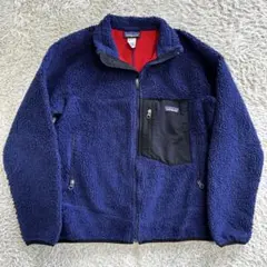 【美品】パタゴニア クラシックレトロ フリース ボアジャケット ネイビー XS