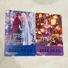ディズニー リゾートライン フリーきっぷ ラプンツェル アナ エルサ 2枚