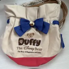 ディズニー ダッフィー Duffy リボン付きトートバック