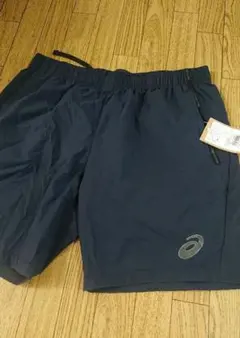 新品ASICSプラクティスパンツ紺