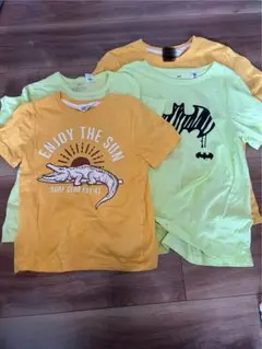 Tシャツセット 4枚　兄弟お揃い　104 128 H&M