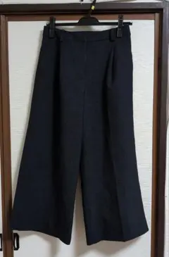 NATURAL　BEAUTY　BASIC　 ワイドパンツ M　ネイビー